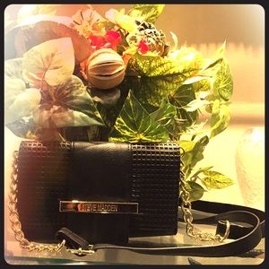 Black fancy Steve Madden clutch or purse